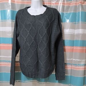 NWOT - True Craft Dark Blue Textured Sweater